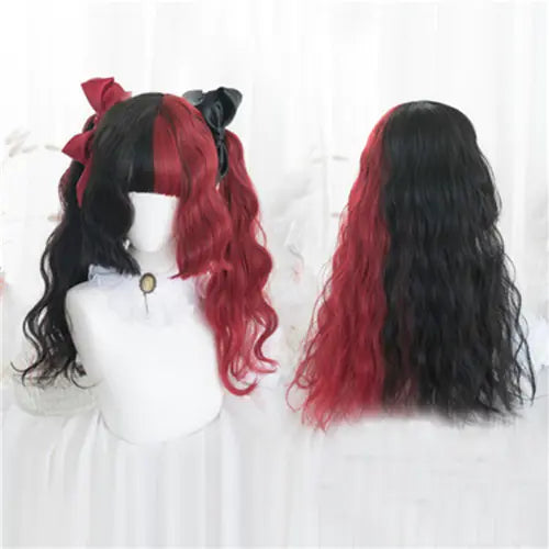 Lolita Princess Long Straight Twin-Tail Wig "Split Girl"