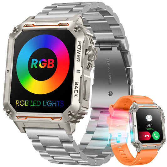 Smartwatch for Men Fitness Tracker Watch: 1.91" | Waterproof for Android iOS